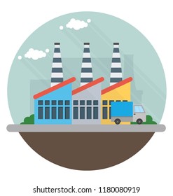 
Plant to make goods, factory 
