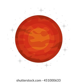 Plant of milky way galaxy, colorful isolated flat icon vector illustration graphic.
