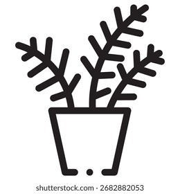 Plant Modern Vector Icon – Minimal Illustration Symbol Template for Web Mobile App UI Design