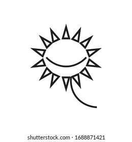 signo de diseño vectorial de icono de planta monstruo