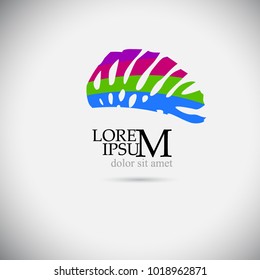 plant monstera leaf logotype. Vector