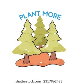 Plant more doodle vector outline Sticker. EPS 10 file
