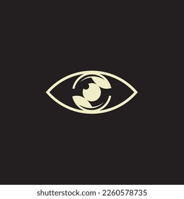 El logotipo de concepto natural vegetal elemento vector en un estilo de lujo sencillo y moderno.