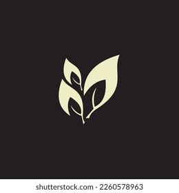 Plant natural concept logo vector element in simple and modern luxury style.