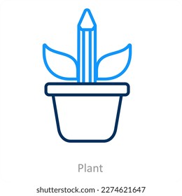 plant and nature icon concept