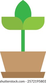 Plant Nature Leaf Icon Vector Flat Illustration