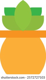 Plant Nature Leaf Icon Vector Flat Illustration