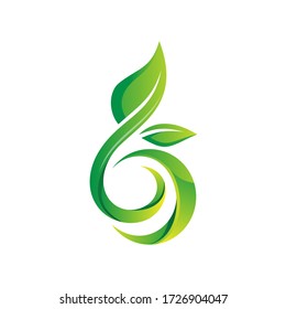
Logo de la naturaleza vegetal en vector