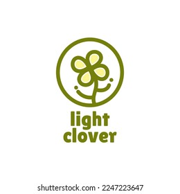 ilustración de diseño del logotipo de círculo circular de naturaleza vegetal