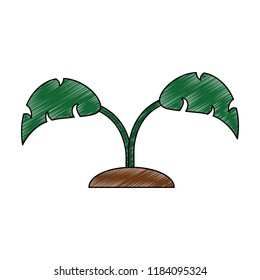 Plant nature symbol scribble