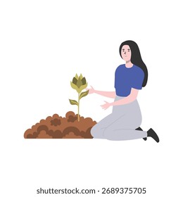 Ilustração de vetor de nutrição vegetal Que pode facilmente editar ou modificar
