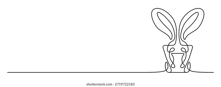 Planta en tob arte de línea continua Ilustración vectorial minimalista