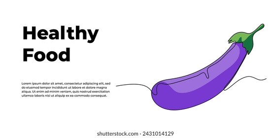 plant one continuous line design. Vegetable symbol concept. Decorative elements drawn on a white background.