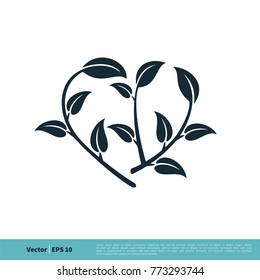 Plant Ornamental Icon Vector Logo Template Illustration Design. Vector EPS 10.