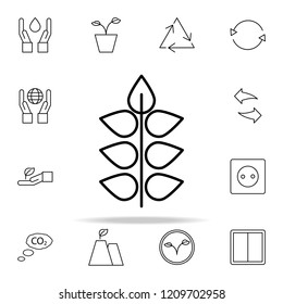 Plant outline icon. Ecology icons universal set for web and mobile
