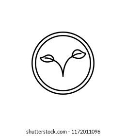 Plant outline icon. Element of ecology icon for mobile concept and web apps. Thin line Plant can be used for web and mobile