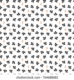 Plant pattern with berries.