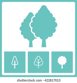 Plant pictogram. Vector design collection.