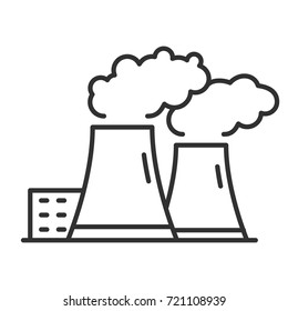 Plant, pipes with smoke