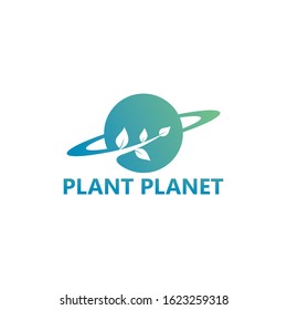 Plant Planet Logo Template Design Stock Vector (Royalty Free ...