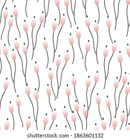 Vector de textura de vectores de vástagos de planta sin problemas