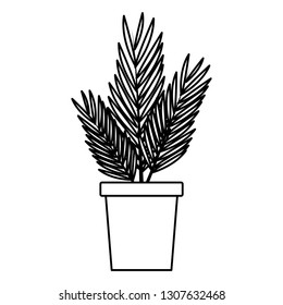 plant in pot cartoon