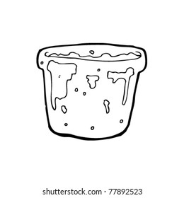 dibujos animados de maceta de planta