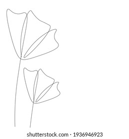 Plant in pot drawing, vector illustration