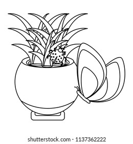 plant in a pot icon