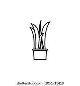 plant in the pot icon Decoration set