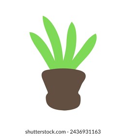 Plant in pot icon design