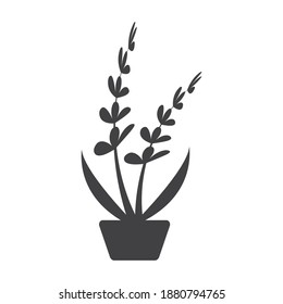 Plantilla de diseño de icono de la planta ilustración vectorial aislada