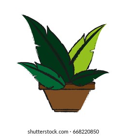 plant in pot icon image 