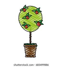 plant in pot icon image