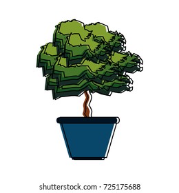 plant in pot icon image