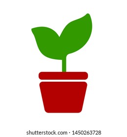 plant pot icon. Logo element illustration. plant pot symbol design. colored collection. plant pot concept. Can be used in web and mobile