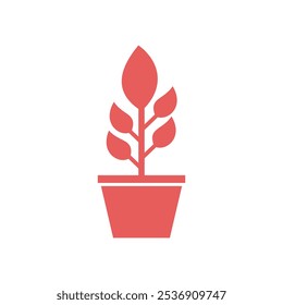 Plant in pot icon. Tree icon in flat color style. Nature environment ecology plant of tree. Bonsai tree. Illustration of a bonsai tree. Design elements of nature illustration