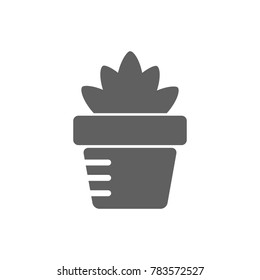Plant pot icon vector