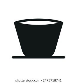 Plantillas de diseño de Vector de iconos de macetas de plantas simples y modernas