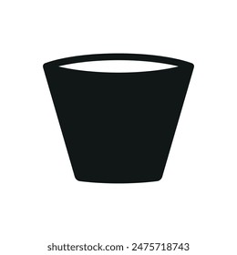 Plantillas de diseño de Vector de iconos de macetas de plantas simples y modernas