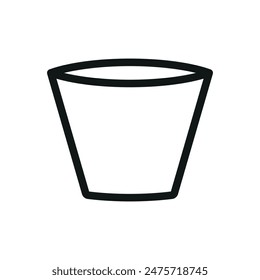Plantillas de diseño de Vector de iconos de macetas de plantas simples y modernas