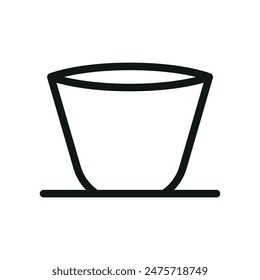 Pflanzentopf-Symbol-Vektorgrafik-Design-Vorlagen einfach und modern