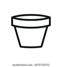 Plant pot icon vector design templates simple and modern