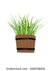 plant pot icon, vector flower plant, gardening illustration