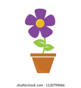 Plant Pot Icon, Vector Flower Plant, Gardening Illustration