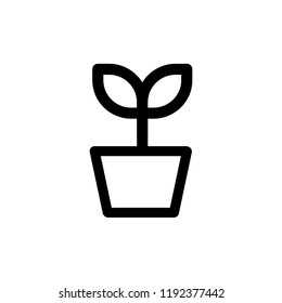 Plant pot icon, vector illustration. Flat design style. vector plant pot icon illustration isolated on white background, plant pot icon Eps10. plant pot icons graphic design vector symbols.