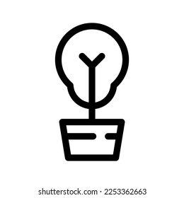 Plant Pot Icon Vector Symbol Design Illustration