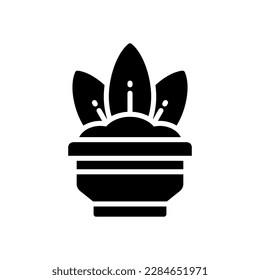 icono de planta para tu sitio web, móvil, presentación y diseño de logotipo.