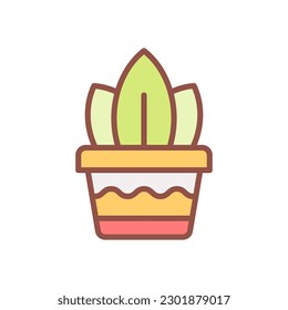 plant pot icon for your website design, logo, app, UI.