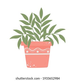 plant in pot interior decoration